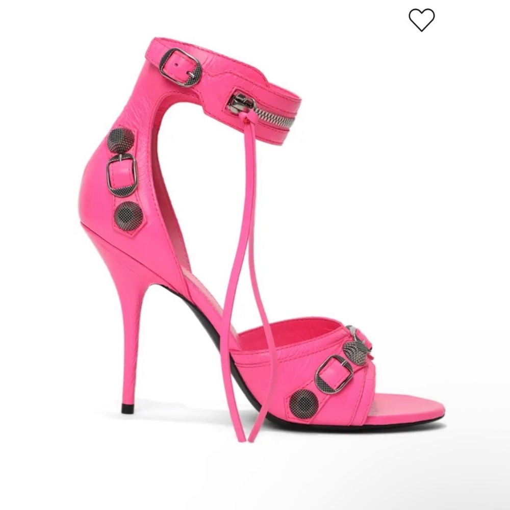 Balenciaga Hot Pink Cagole 110mm stiletto sandals